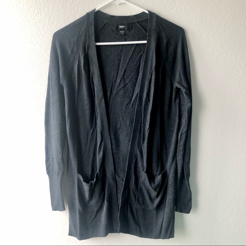 Mossimo Long Sleeve Dark Gray Cardigan